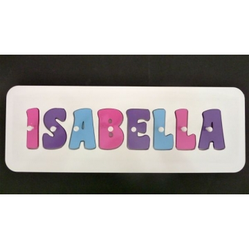 kids wooden name puzzle