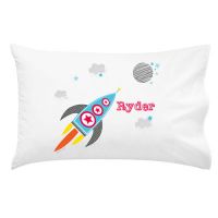 .Personalised Kids Pillowcase Rocket