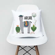 .Personalised Cushion for kids - Alpaca Boys