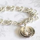 BRACELETS personalised silver and gold for mum women - Handstamped and Engraved