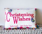 personalised COTTON cushions - For Christenings