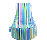 .Bean Bag Chair for Kids, Tweens and Teens - Candy Stripes