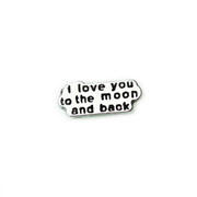 Love Charm for Floating Memory Locket - I Love You To The Moon and Back