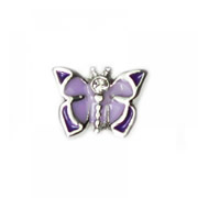 Animal Charm for Floating Memory Locket - Purple Butterfly