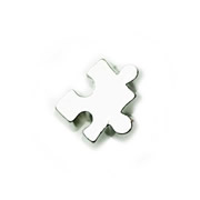 Charities Charm for Floating Memory Locket - Silver Puzzle Piece