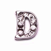 Letters Charm for Floating Memory Locket - D