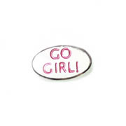 Messages Charm for Floating Memory Locket - Go Girl