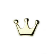 Fashion Charm for Floating Memory Locket - Gold Crown