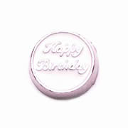 Messages Charm for Floating Memory Locket - Happy Birthday