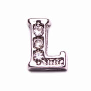 Letters Charm for Floating Memory Locket - L