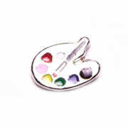 Hobbies Charm for Floating Memory Locket - Paint Palate