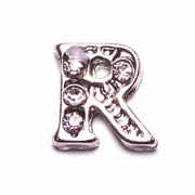 Letters Charm for Floating Memory Locket - R