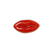 Fashion Charm for Floating Memory Locket - Red Lips