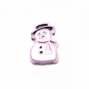 Christmas Charm for Floating Memory Locket - Snowman