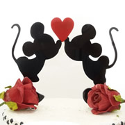 Cake signs, toppers and plaques personalised - Wedding  - Minnie And Mickey Inspired