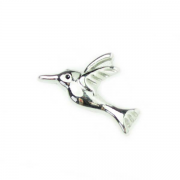 Animal Charm for Floating Memory Locket - Hummingbird - Silver