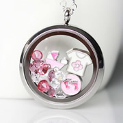 Floating Memory Locket Readymade - For Baby Girl