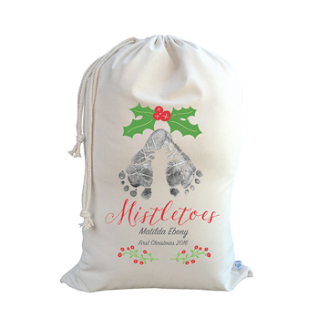 .Christmas Santa Sack Personalised - Mistletoes