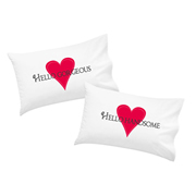 .Personalised Pillowcase for Grown-Ups  - Hello