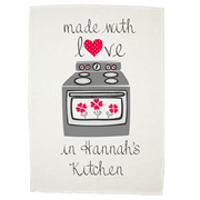Personalised Tea Towel - Made with love
