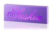 Night Light for kids/Light box Personalised Purple Box - name only