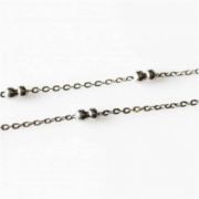 Silver Tone Stainless Steel - Fancy Ball Necklace for memory lockets - 18 - 20 inch (46 - 51 cm) long